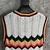 Chaleco Casablanca Chevron Knit "Blanco" - comprar online