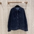 Dior Oblique Cotton Denim Jacket "Indigo Blue": An indigo blue denim jacket from Dior, featuring the distinctive oblique pattern, for a casual, modern style.