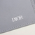 Dior Two-Fold Oblique Ruthenium/Gray Card Holder: An elegant folding card holder from Dior, with an oblique pattern in shades of ruthenium and gray, perfect for organizing your cards with sophistication.