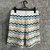 Short Casablanca Wavy Boucle "Yellow/Blue" - comprar online