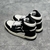 Amiri Skel Top Hi "Black/White" Sneakers: Black high shoes with white details, modern design from the Amiri brand.