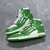 Zapatillas Amiri Skel Top Hi "Green/White": Zapatillas altas de color verde con detalles en blanco, diseño moderno de la marca Amiri.