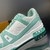 Aqua Green LV Trainer Sneakers: These aqua green Louis Vuitton sneakers are a refreshing choice for a casual and sophisticated look.