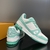 Aqua Green LV Trainer Sneakers: These aqua green Louis Vuitton sneakers are a refreshing choice for a casual and sophisticated look.