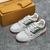 LV Trainer White/Green/Orange Sneakers: A sporty style sneaker, with details in green and orange, perfect for an urban and modern look.