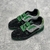 Tênis LV Trainer Crystals Black/Green: Tênis preto com detalhes em verde e cristais, ideal para quem busca estilo e sofisticação com um toque de cor e brilho.