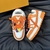 LV Trainer Maxi Orange/White Sneakers: Vibrant combination of orange and white, providing a modern and stylish look for any occasion.