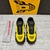 Prada Cloudbust Thunder Black and Yellow Sneakers: Sneakers with black and yellow details, part of Prada's Cloudbust Thunder line, known for its bold design and vibrant colors.