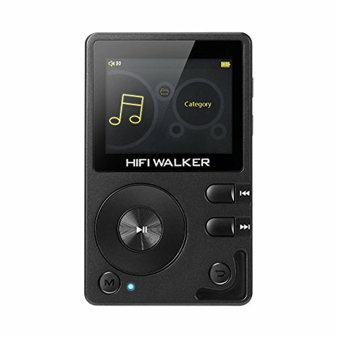 Reproductor de MP3 de alta fidelidad H2 con Bluetooth, reproductor FLAC DSD  sin pérdidas, reproductor de música digital de alta resolución reproductor