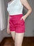 Shorts Elástico Rosa - Foless Br