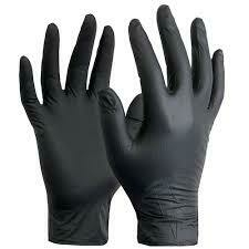 Guantes De Nitrilo Negro Resistente Reforzado Caja X 100u - comprar online