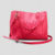 Bolso Rosa Fucsia Lacoste con Herrajes Plateados - comprar online