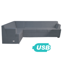 SILLÓN ESQUINERO 2+3 LIVING BOX EN CAJA USB CHENILLE ORIENT. DERECHA