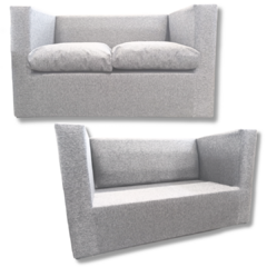 JUEGO DE LIVING COMBO SILLON 2CUERPOS + MESA + 2PUFF CHENILLE