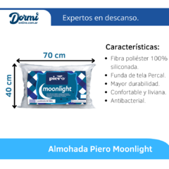 COMBO X2 ALMOHADA PIERO MOONLIGHT 70X40 FIBRA ANTIALÉRGICA en internet