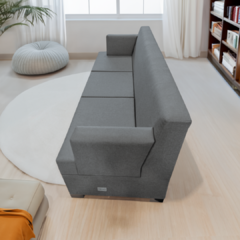 SILLÓN 3 CUERPOS LIVING BOX EN CAJA PUERTO USB CHENILLE - Dormi Online