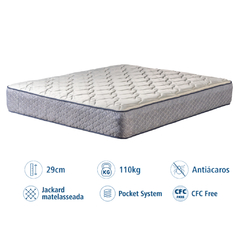 COLCHON RESORTES OXFORD 160X200CM - 29CM. - 110KG. en internet