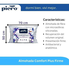 COMBO X2 ALMOHADAS PIERO CONFORT PLUS FIRME 70X50 FIBRA en internet