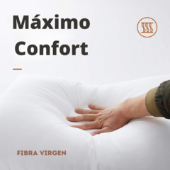 COMBO X2 ALMOHADA REAL BRISA SIN FAJA FIBRA SILICONADO 70X40 - comprar online