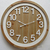 Reloj Madera / Blanco Numeros Corporeos 60cm