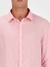 Camisa Manga Longa Regular Cannes Linen Rosa Claro Calvin Klein - comprar online