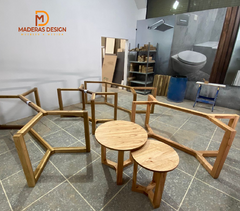 Base madera maciza en Paraiso 2" x 3" modelo Malena. - Maderas Design