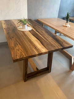 MESA MADERA MACIZA GUAYUBIRA, 20%OFF EN EFECTIVO