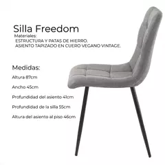 Silla Freedom gris, 20% de descuento en efectivo. - Maderas Design