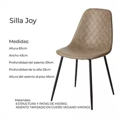 Silla Joy Beige, 20% de descuento en efectivo. - Maderas Design