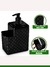 Kit Cozinha Porta Detergente Dispenser E Esponja 500ml Bico Dosador Lixeira Pret - comprar online