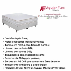 Colchao Casal Molas Ensacadas Duo Comfort 188 x 138 x 30cm - comprar online