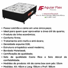 Colchobox Casal Unipremium Preto 188x138x40cm - comprar online