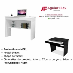 Mesa De Computador Escrivaninha Orquídea - AGUIAR FLEX MÓVEIS LTDA