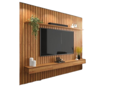 Painel Home Ripado Supremo 2,30m Para TV Ate 85 Polegadas - comprar online