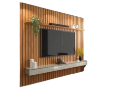 Painel Home Ripado Supremo 2,30m Para TV Ate 85 Polegadas