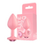 Plug Anal Rose Tamanho (P) com Pedra Cristal Rose