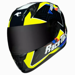 Capacete Race Tech Sector Voltkon Black/Yellow 62 - Viseira Cristal - comprar online