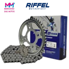 kit transmissão relação tração riffel da fan 125 /ano (09-13) Original Riffel - comprar online