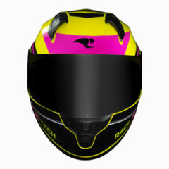 Capacete Race Tech Sector Exilio HV Yellow/Neon Pink/Black 58 - Viseira Cristal na internet
