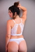 Conjunto Cropped Glamour Renda Crochet Preta bojo Nude - (cópia) - online store