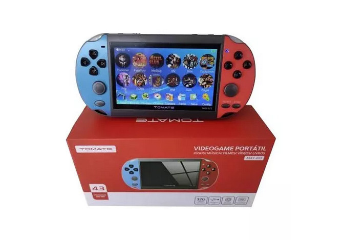 Portátil Handheld Video Game Console, 8GB de memória, 32 Bit