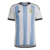 Camisa Adidas Argentina I Home Copa do Mundo Catar 2022 Torcedor Masculino - Branca com Azul
