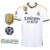 Camisa Adidas Real Madrid I Home 2023/24 + Patch de Campeão Mundial + 14 Champions + UEFA Fundation Torcedor Masculino - Branca