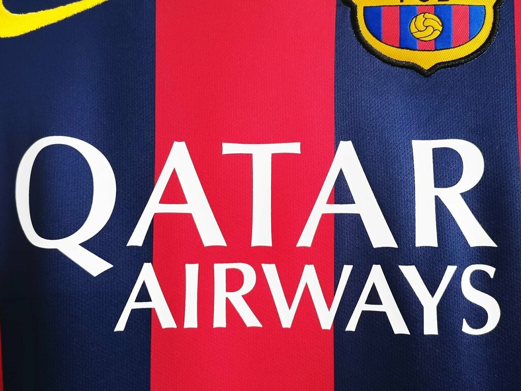 Camisa Retro Nike Barcelona Home 2014/2015 - Vermelha e Azul