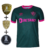 Camisa Umbro Fluminense III Third 2023/24 + Patchs de Campeão Conmebol Copa Libertadores 2023 - Torcedor Masculino - Verde com Rosa