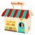 Set tienda de compras - caja de madera desplegable valija little shop - AMALU Juguetería