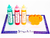 valija con crayones jabon para el agua con esponja y pizarra arrugadedos - comprar online