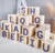 cubos abc bloques de madera con letras