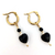 Aros de corazones desmontables black