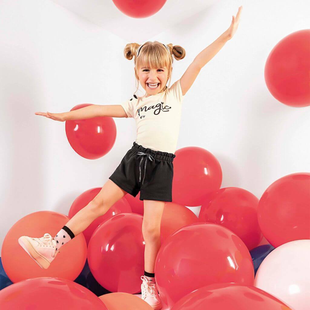 Conjunto blusa e short feminino infantil